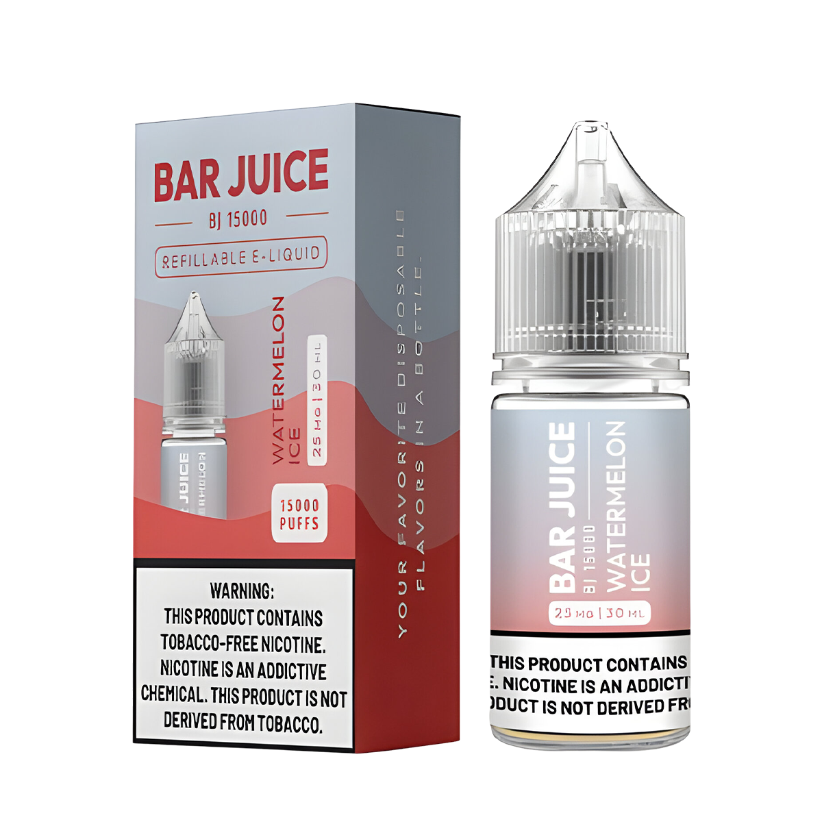 Bar Juice Salt Nicotine Vape Juice 25 Mg 30 Ml Watermelon Ice