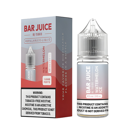 Bar Juice Salt Nicotine Vape Juice 25 Mg Watermelon Ice 