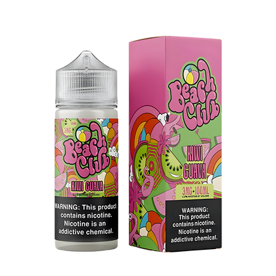 Beach Club Freebase Vape Juice 0 Mg Kiwi Guava 