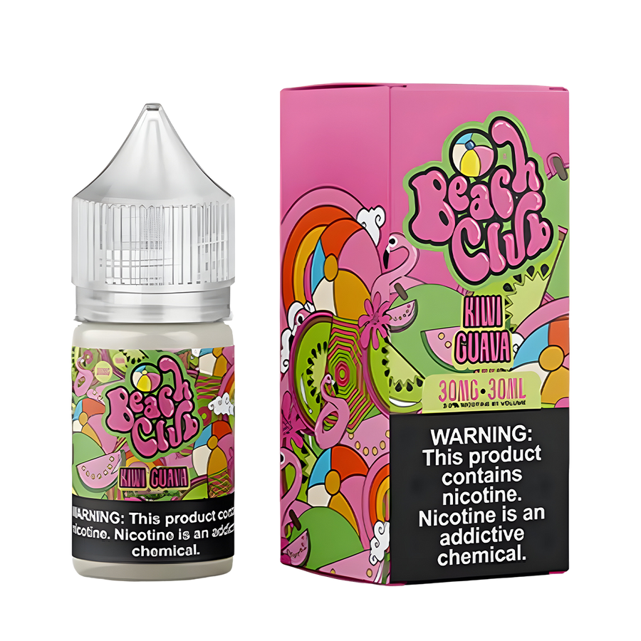 Beach Club Salt Nicotine Vape Juice 30 Mg Kiwi Guava 