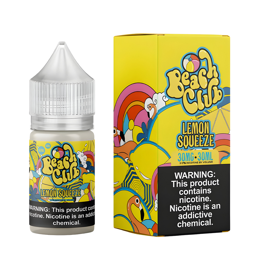 Beach Club Salt Nicotine Vape Juice 30 Mg Lemon Squeeze 