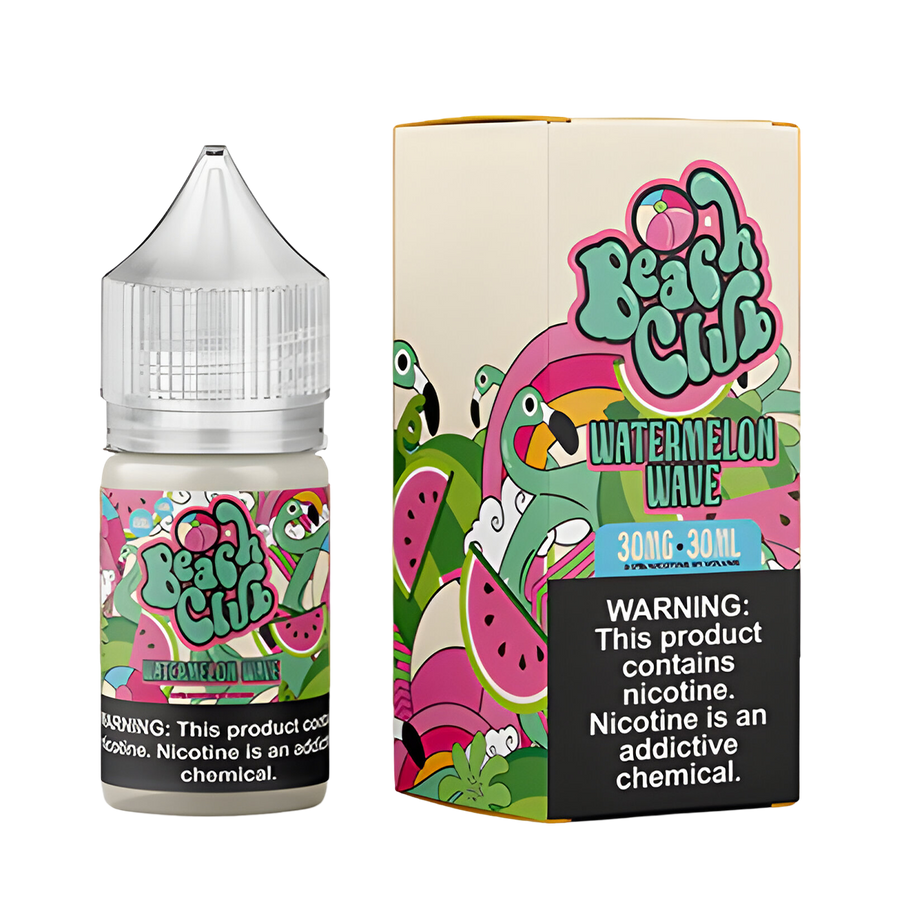 Beach Club Salt Nicotine Vape Juice 30 Mg Watermelon Wave 