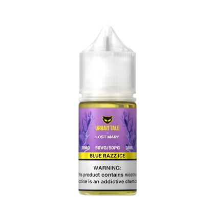 Lost Mary X Urban Tale Salt Nicotine Vape Juice 35 Mg Blue Razz Ice