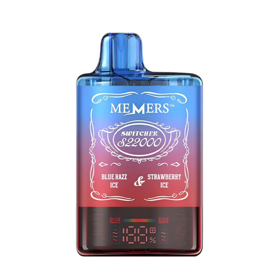 Memers Switcher S22K Disposable Vape Kit Blue Razz Ice/Strawberry Ice  