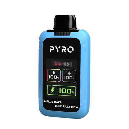 Pyro Duo 30K Disposable Vape Blue Razz + Blue Razz Ice  