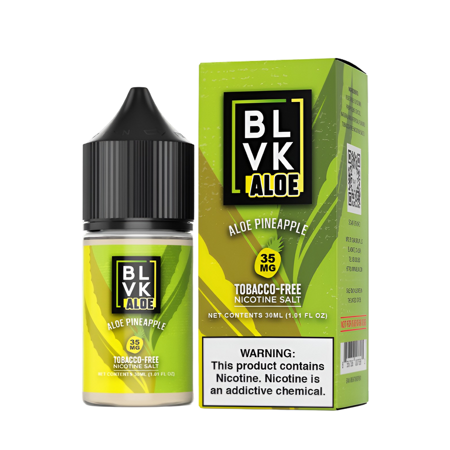 BLVK Aloe Salt Nicotine Vape Juice 35 Mg Pineapple Ice 