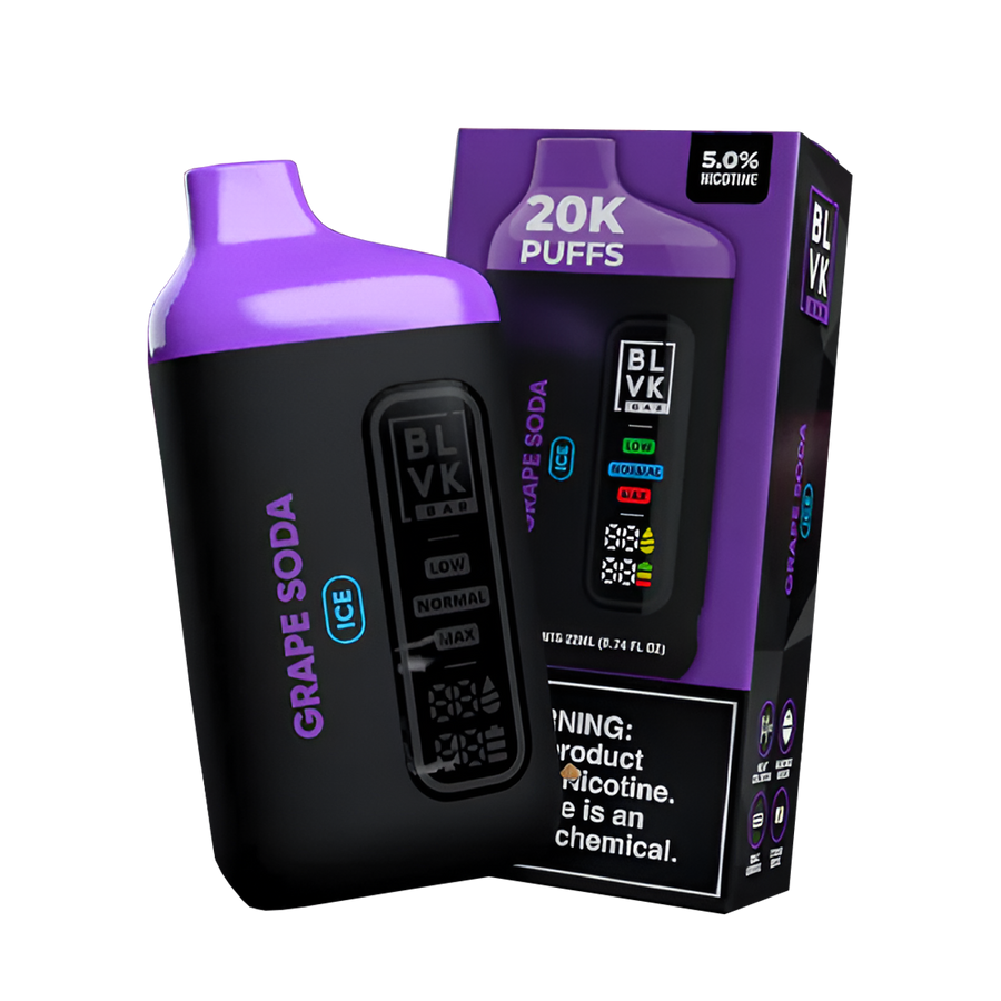 BLVK Bar 20K Disposable Vape Grape Soda Ice  