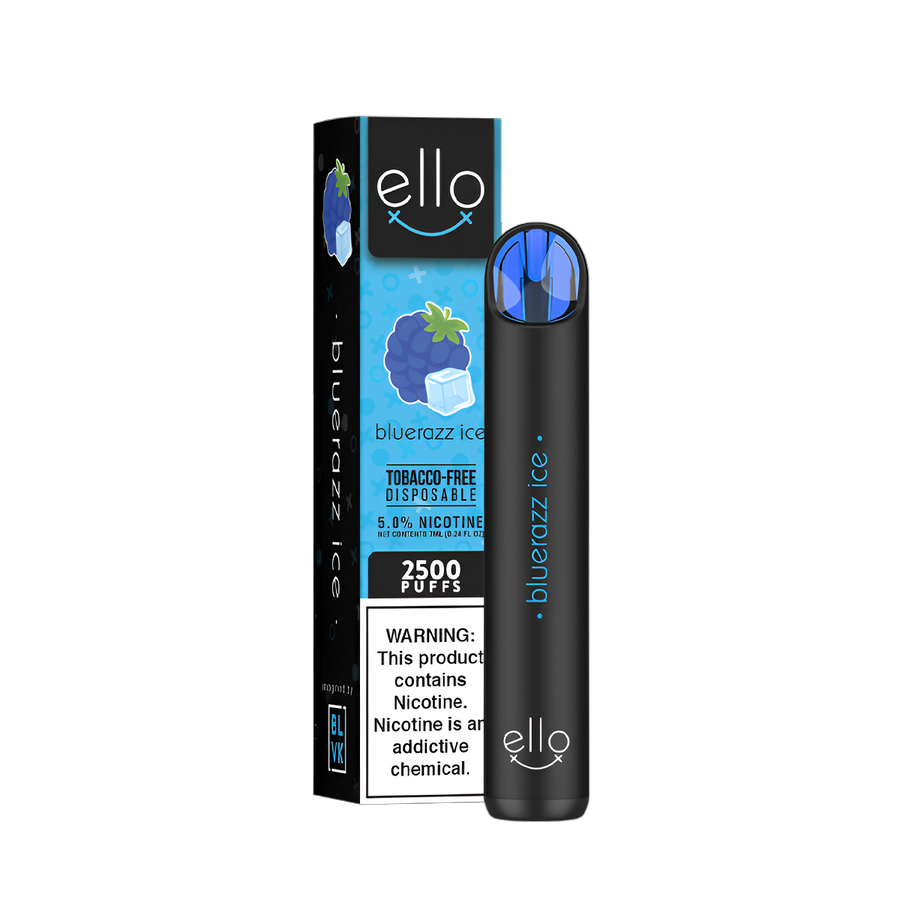 BLVK Ello Disposable Vape Blue Razz Ice  