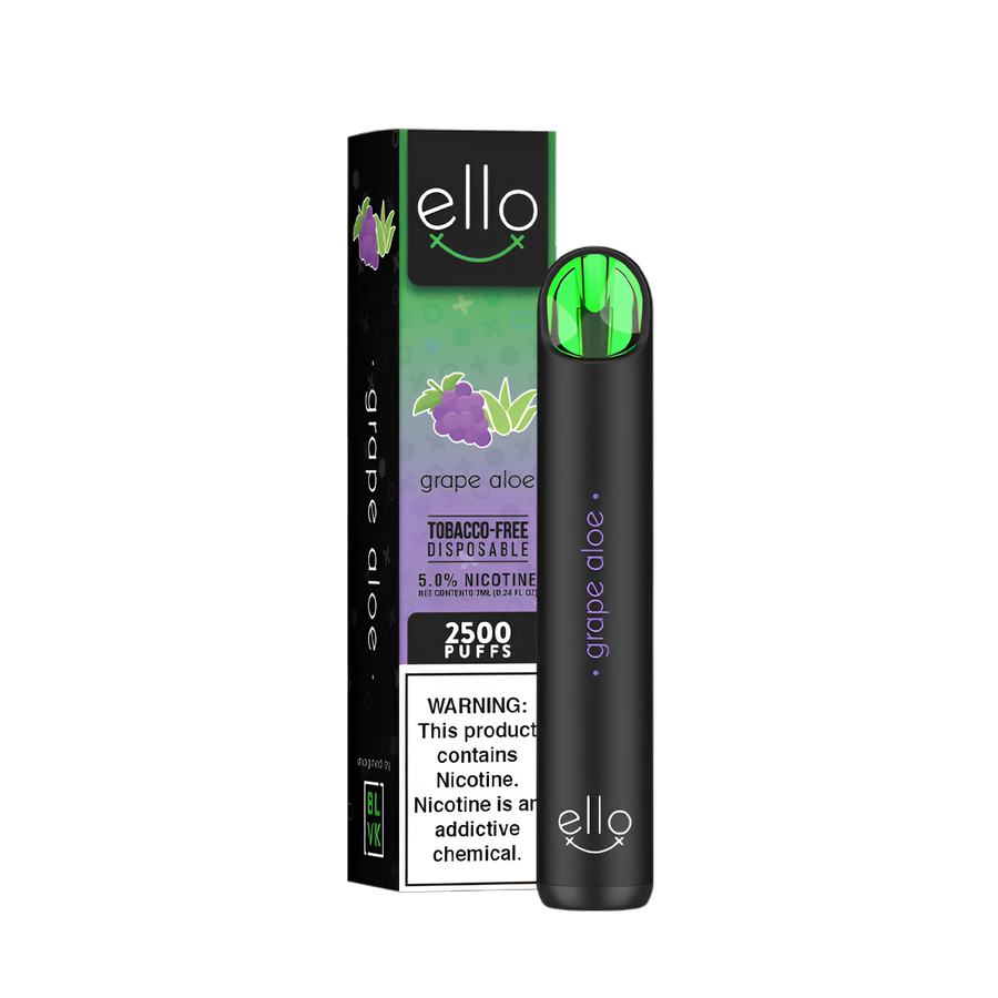 BLVK Ello Disposable Vape Grape Aloe  