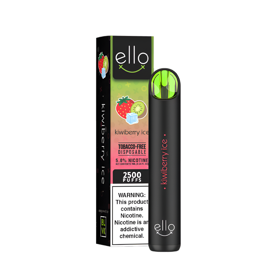 BLVK Ello Disposable Vape Kiwi Berry Ice  