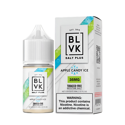 BLVK Salt Plus Nicotine Vape Juice 35 Mg Apple Candy Ice 