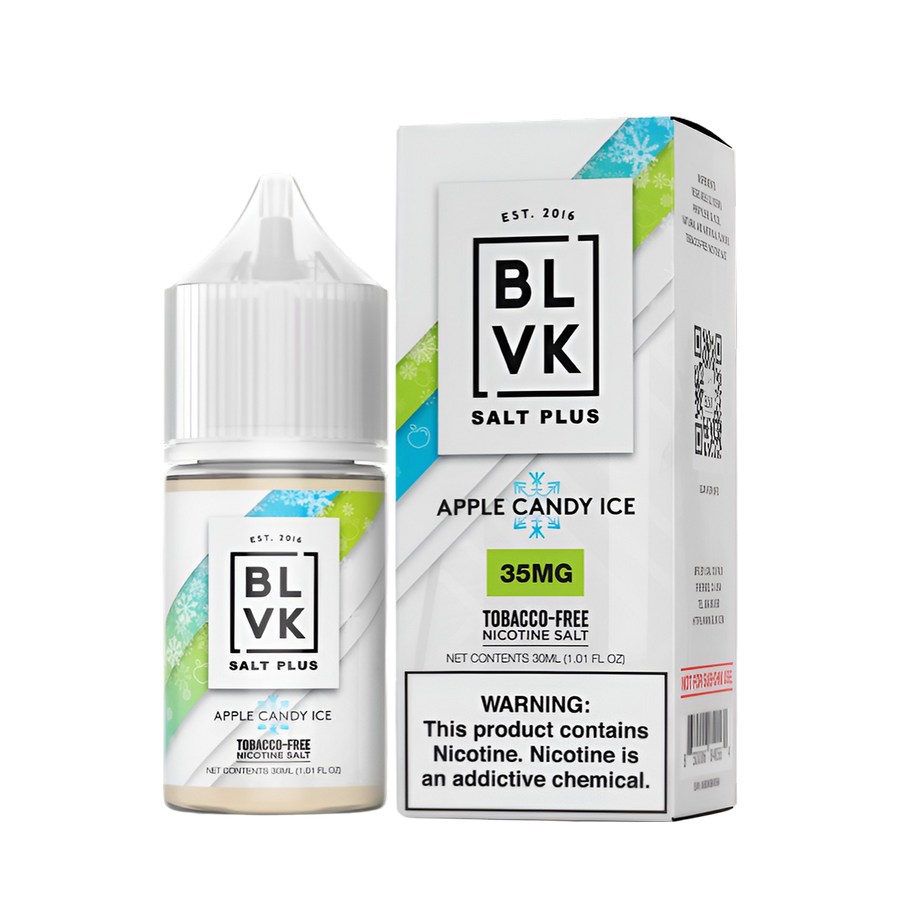 BLVK Salt Plus Nicotine Vape Juice 35 Mg Apple Candy Ice 