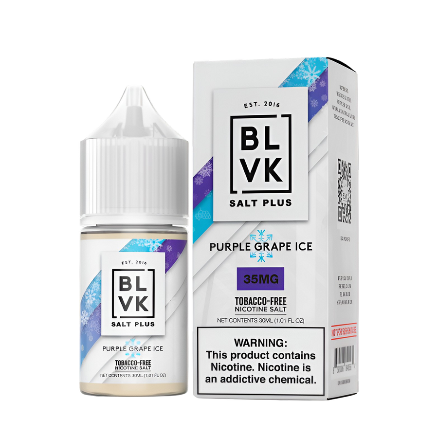 BLVK Salt Plus Nicotine Vape Juice 35 Mg Purple Grape Ice 