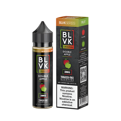 BLVK Fruits Freebase Vape Juice 0 Mg Double Apple 