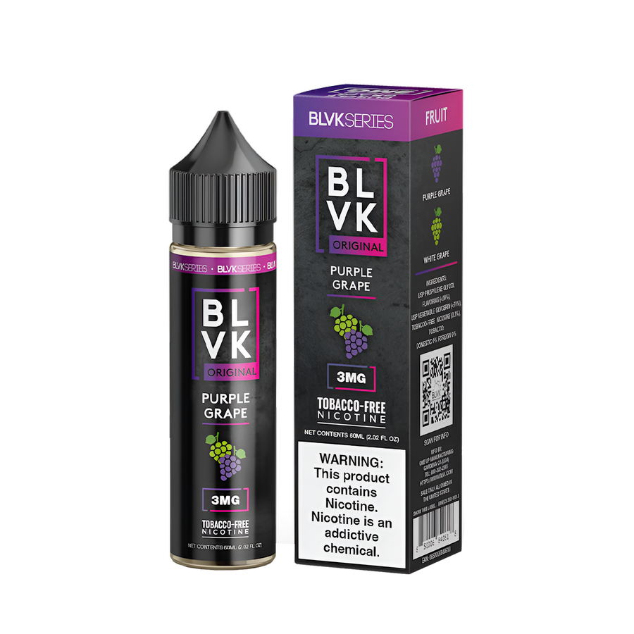 BLVK Fruits Freebase Vape Juice 0 Mg Purple Grape 