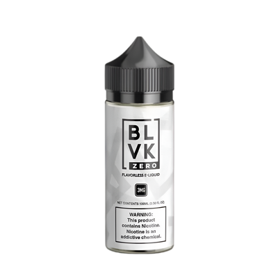 BLVK Zero Freebase Vape Juice 3 Mg Flavorless 