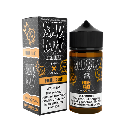 Sadboy TF Freebase Vape Juice 0 Mg Cake Line / Funnel Cake 