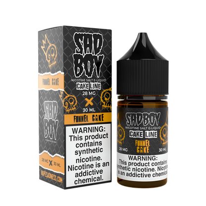 Sadboy TF Salt Nicotine Vape Juice 28 Mg Cake Line / Funnel Cake 