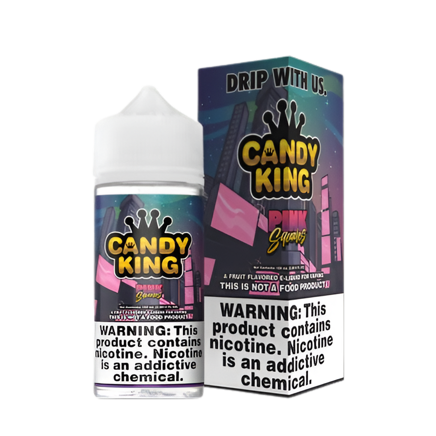 Candy King Freebase Vape Juice 0 Mg 100 Ml Pink Squares