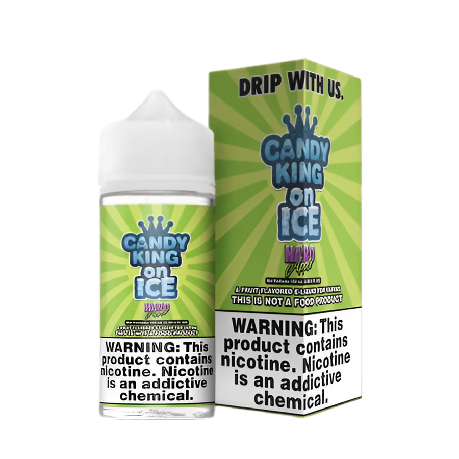 Candy King Iced Freebase Vape Juice 0 Mg Hard Apple Ice 