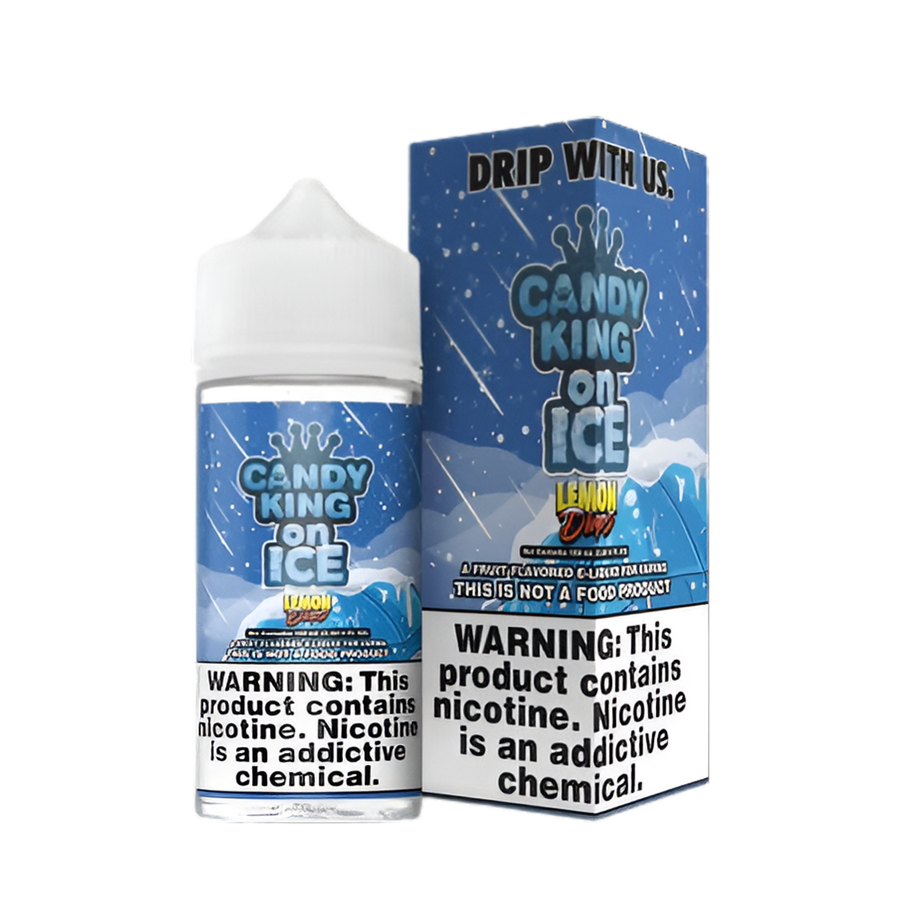 Candy King Iced Freebase Vape Juice 0 Mg Lemon Drops Ice 