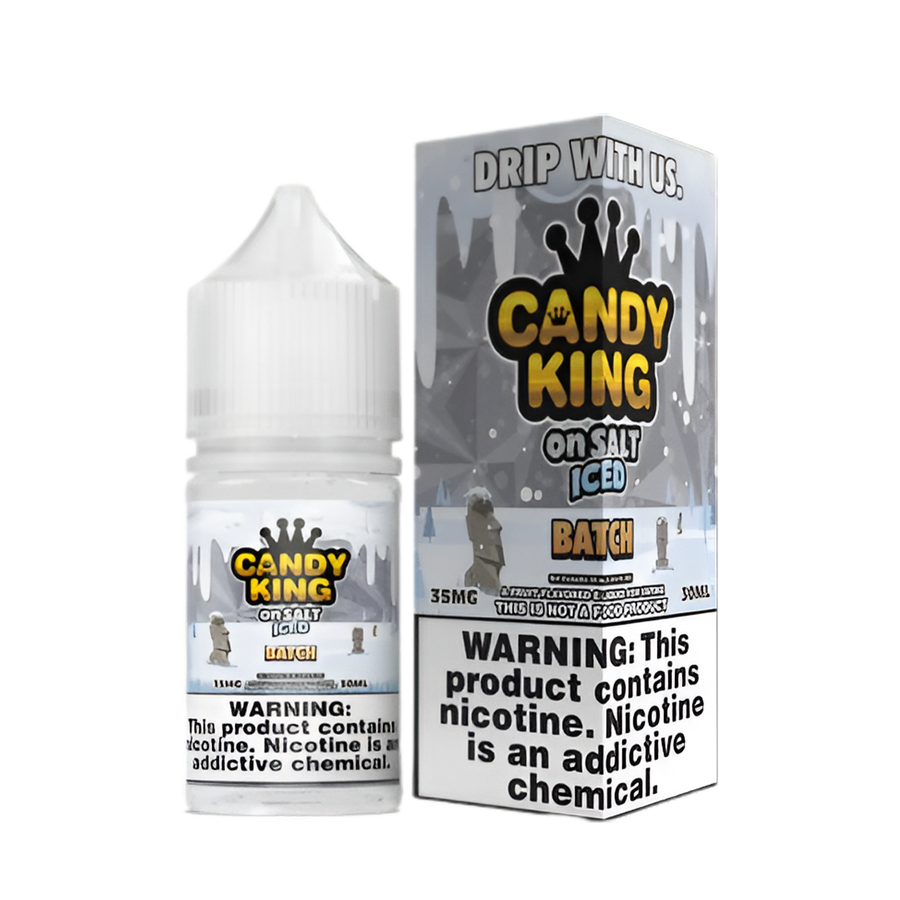 Candy King Iced Salt Nicotine Vape Juice 35 Mg 30 Ml Batch (Orange Cherry Lemon Lime Sour) Iced