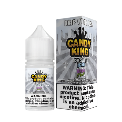 Candy King Iced Salt Nicotine Vape Juice 35 Mg 30 Ml Hard Apple Iced