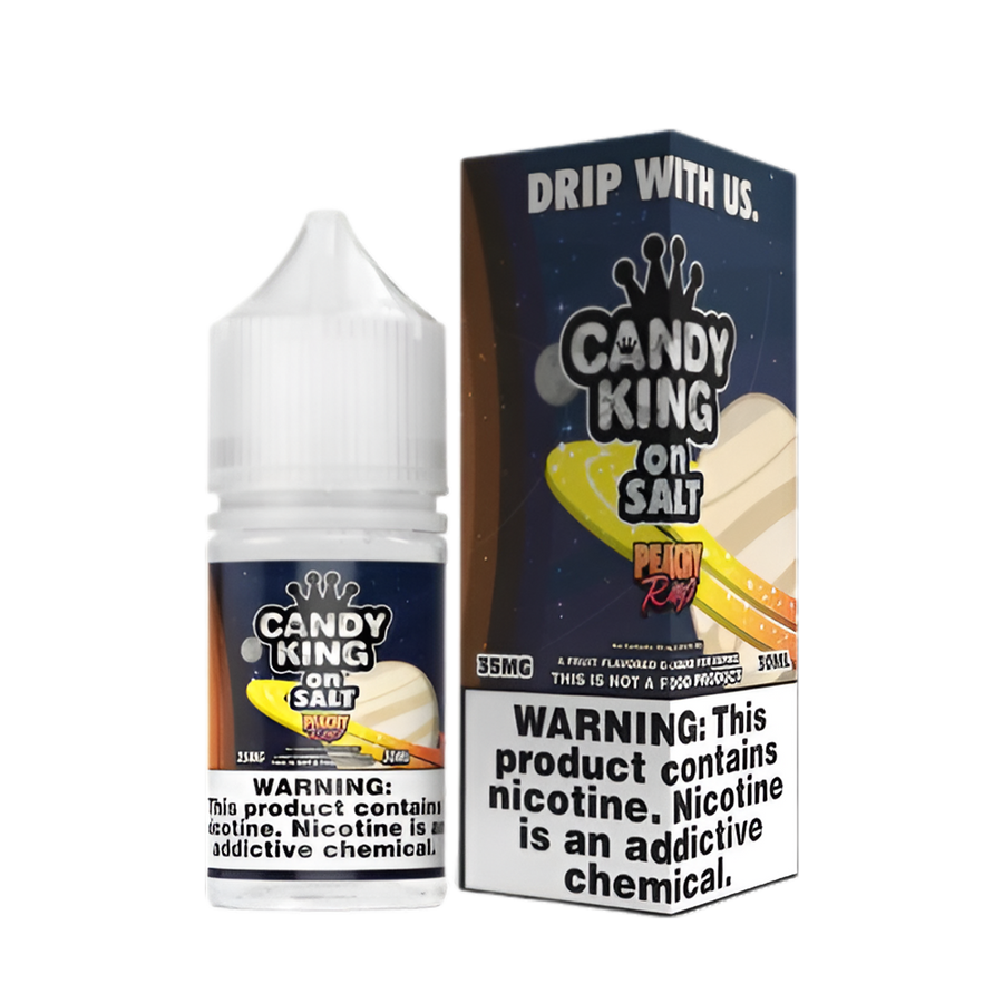 Candy King Salt Nicotine Vape Juice 35 Mg Peachy Rings 