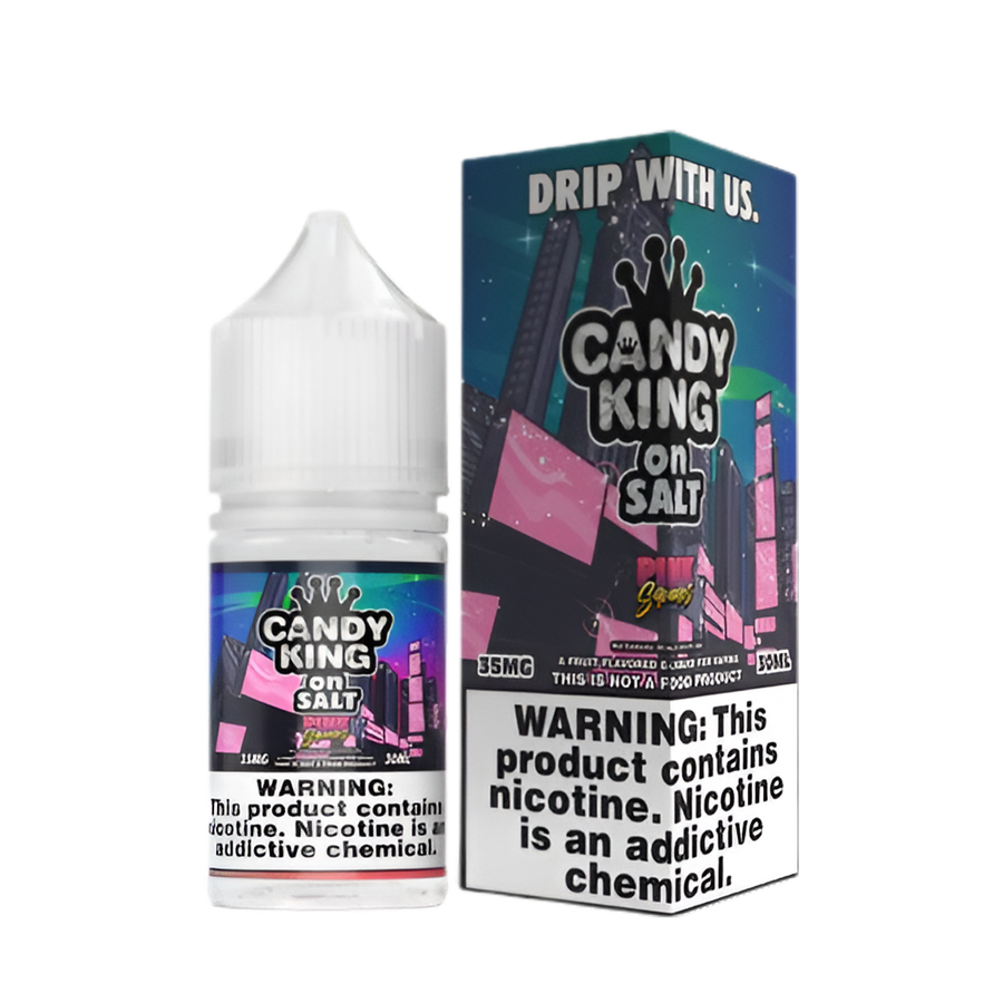 Candy King Salt Nicotine Vape Juice 35 Mg Pink Squares 