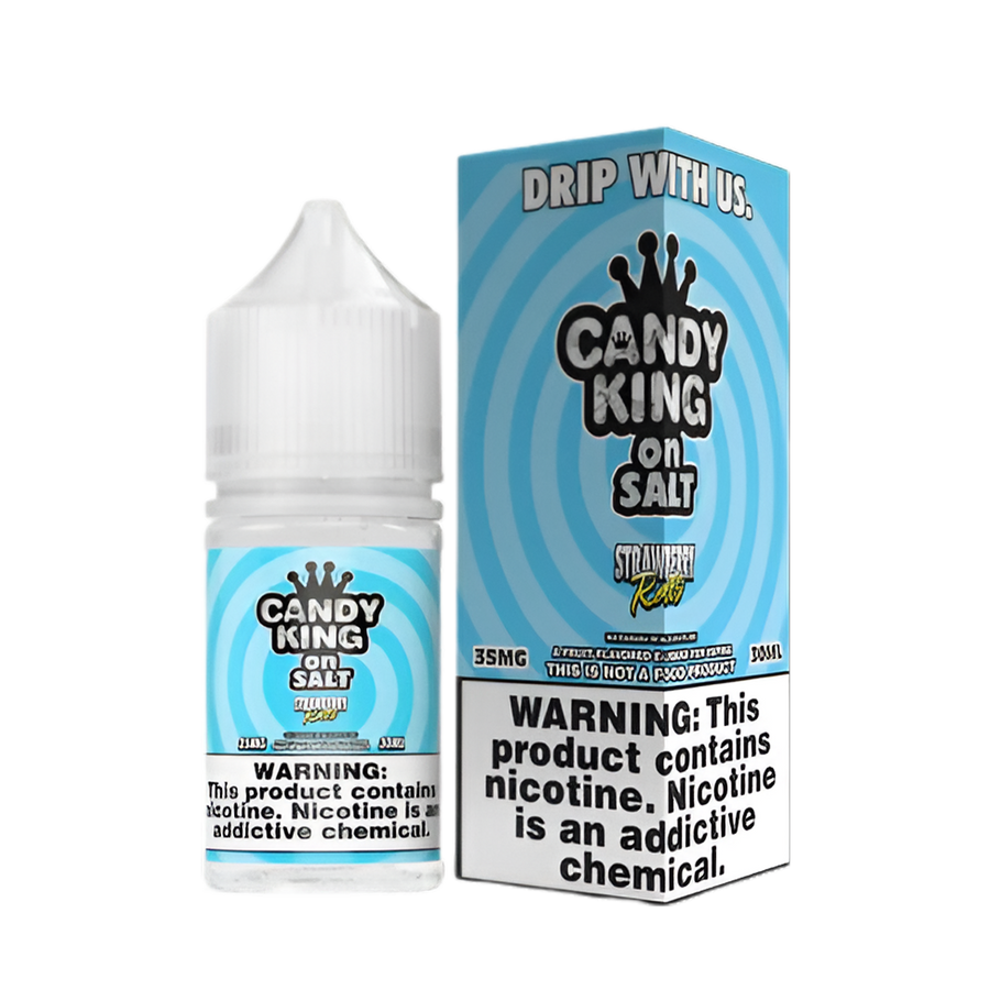 Candy King Salt Nicotine Vape Juice 35 Mg 30 Ml Strawberry Rolls