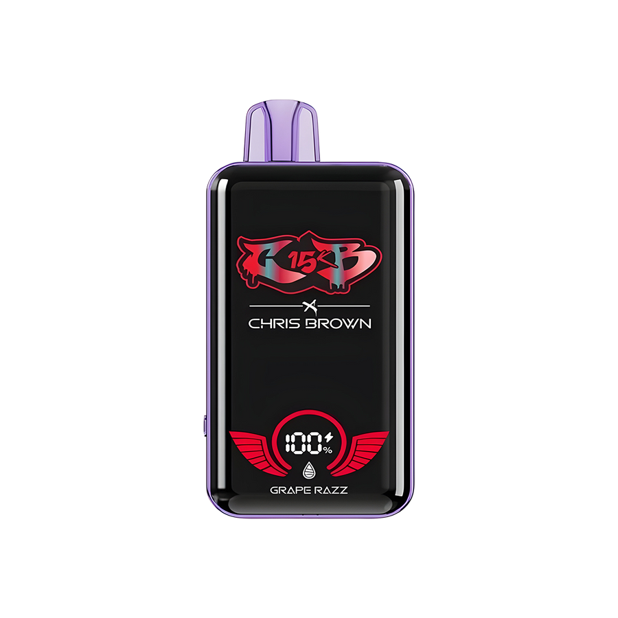 Chris Brown CB15K Disposable Vape Grape Razz  