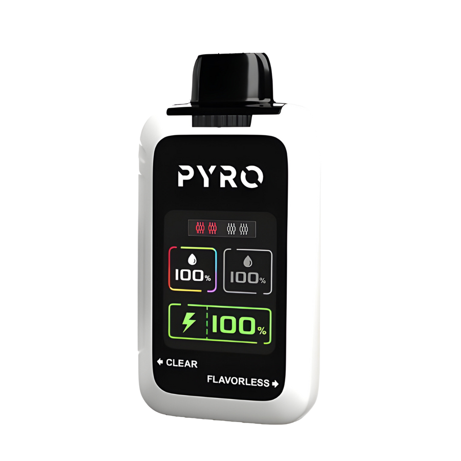 Pyro Duo 30K Disposable Vape Clear + Flavorless  