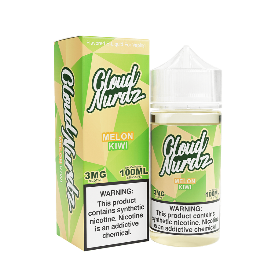 Cloud Nurdz Freebase Vape Juice 3 Mg 100 Ml Melon Kiwi