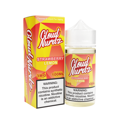 Cloud Nurdz Freebase Vape Juice 3 Mg Strawberry Lemon 