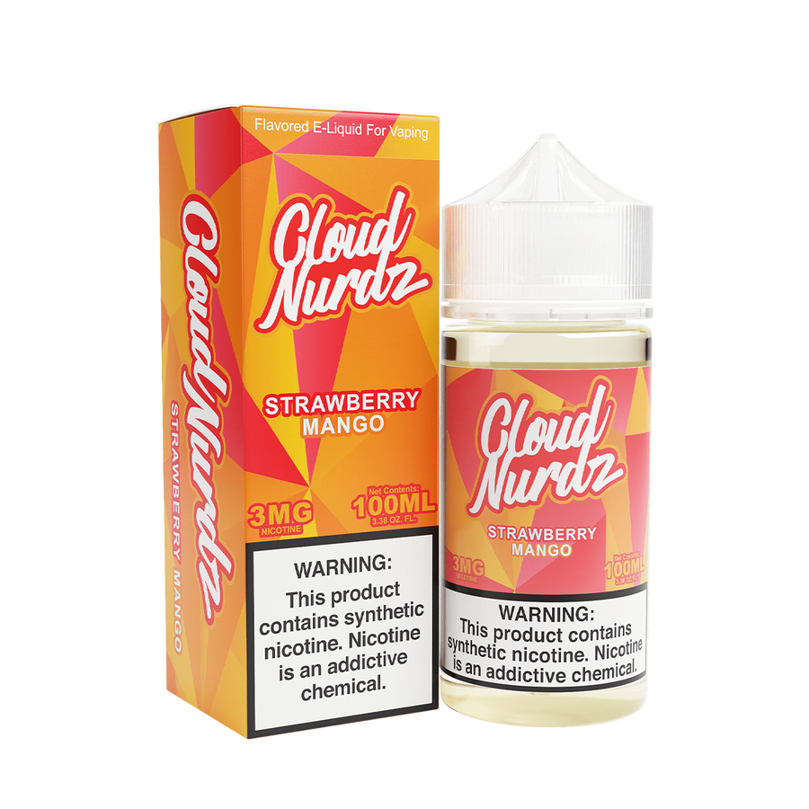 Cloud Nurdz Freebase Vape Juice 3 Mg Strawberry Mango 