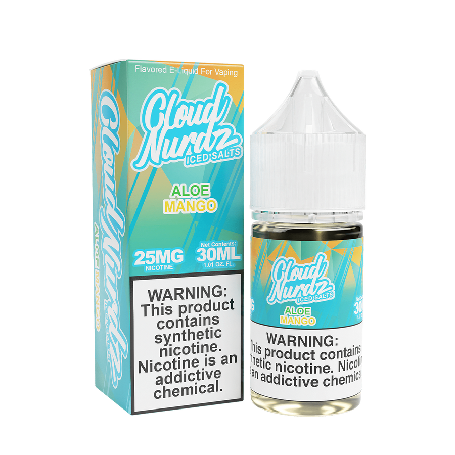 Cloud Nurdz Iced Salt Nicotine Vape Juice 25 Mg Aloe Mango Iced 