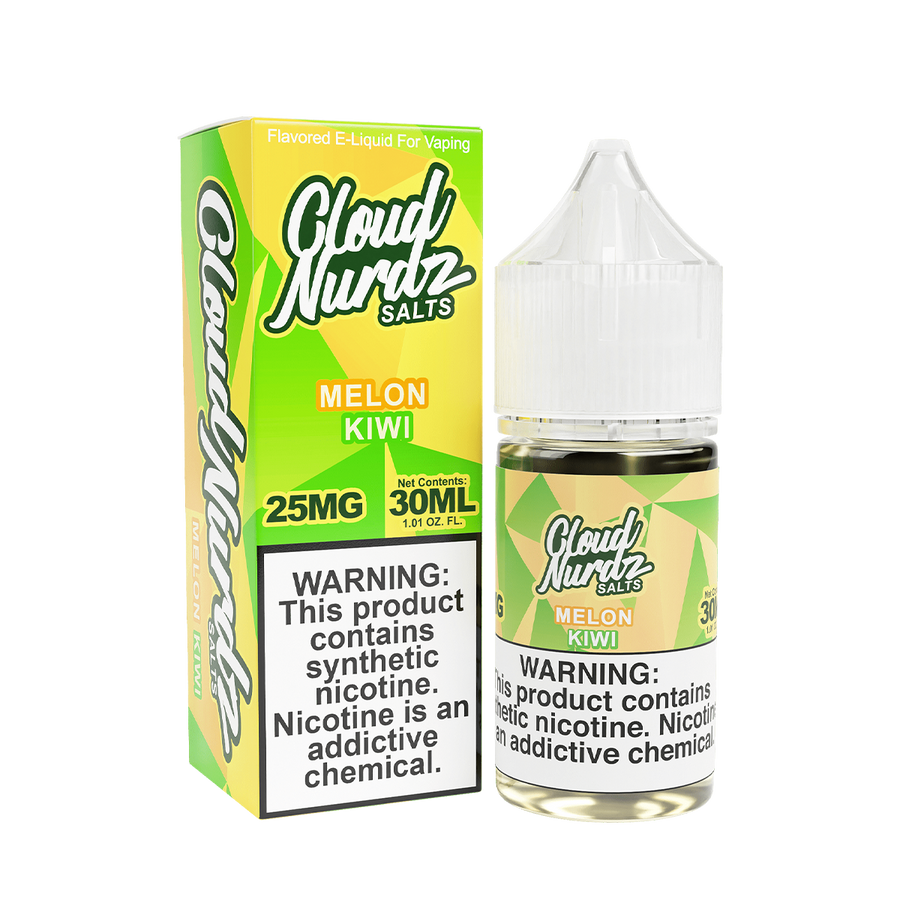 Cloud Nurdz Salt Nicotine Vape Juice 25 Mg 30 Ml Melon Kiwi