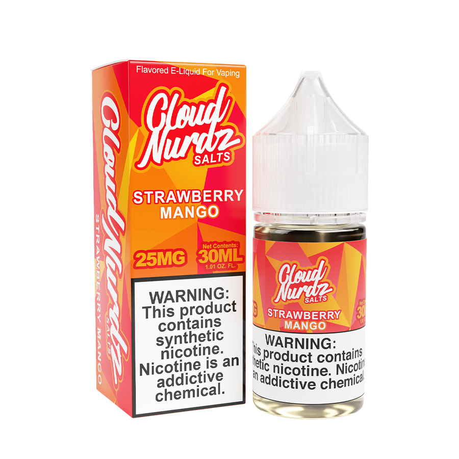 Cloud Nurdz Salt Nicotine Vape Juice 25 Mg Strawberry Mango 