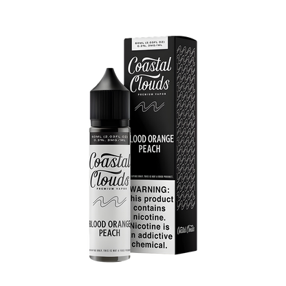 Coastal Clouds Freebase Vape Juice 0 Mg Blood Orange Peach 