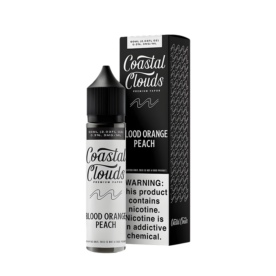 Coastal Clouds Freebase Vape Juice 6 Mg 60 Ml Blood Orange Peach