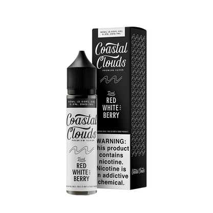 Coastal Clouds Freebase Vape Juice 6 Mg Iced Red White Berry 