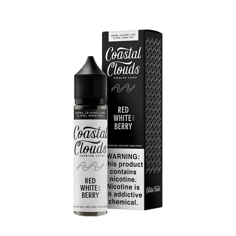 Coastal Clouds Freebase Vape Juice 0 Mg Red White Berry 