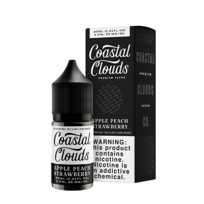 Coastal Clouds Salt Nicotine Vape Juice 35 Mg Apple Peach Strawberry 