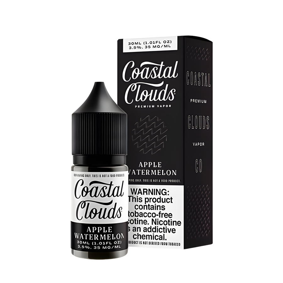 Coastal Clouds Salt Nicotine Vape Juice 35 Mg 30 Ml Apple Watermelon