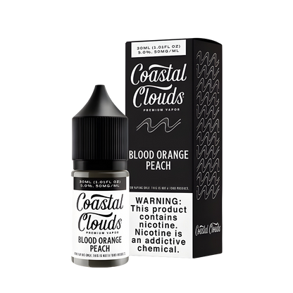 Coastal Clouds Salt Nicotine Vape Juice 35 Mg Blood Orange Peach 