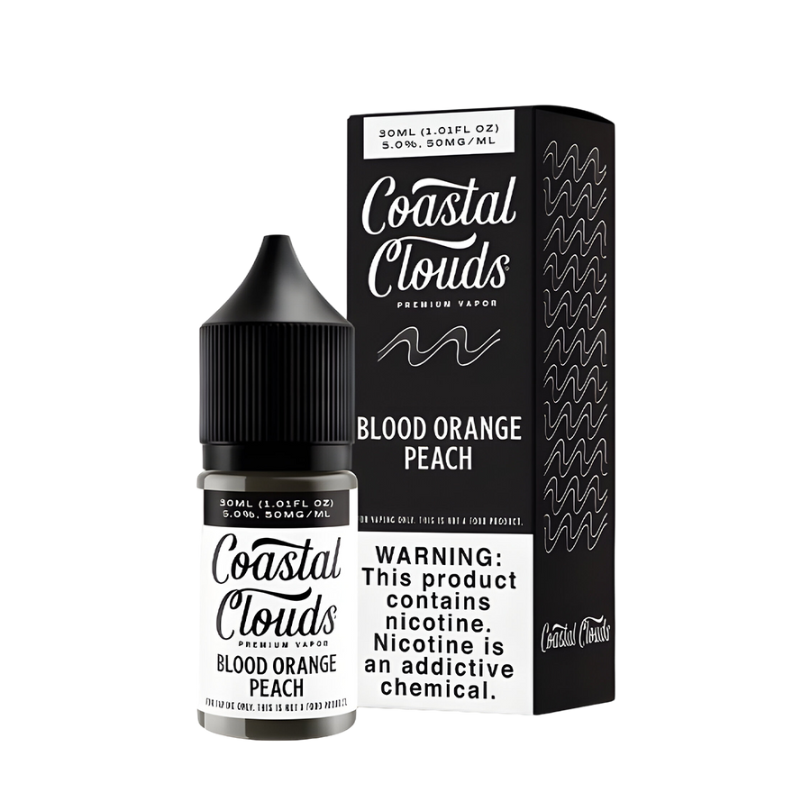 Coastal Clouds Salt Nicotine Vape Juice 35 Mg 30 Ml Blood Orange Peach