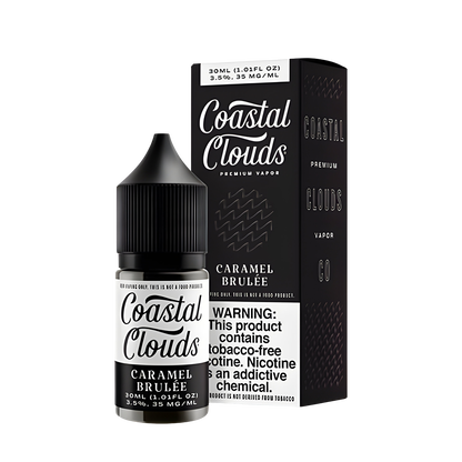 Coastal Clouds Salt Nicotine Vape Juice 35 Mg Caramel Brulee 