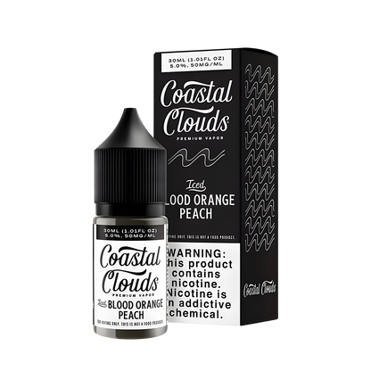 Coastal Clouds Salt Nicotine Vape Juice 35 Mg Iced Blood Orange Peach 