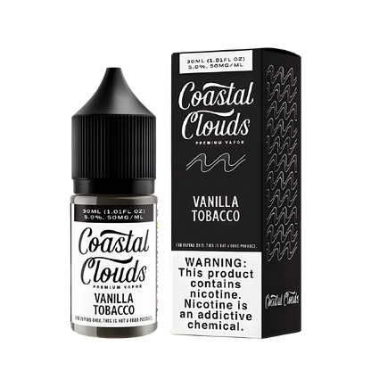 Coastal Clouds Salt Nicotine Vape Juice 35 Mg Vanilla Tobacco 