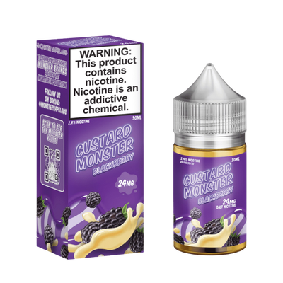 Custard Monster Salt Nicotine Vape Juice 24 Mg Blackberry Custard 